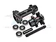 GPM Black Aluminium Front & Rear Wheel Hub Hex Set w/ Larger Inner Bearings MX0067-BK