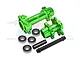 GPM Green Aluminium Front & Rear Wheel Hub Hex Set w/ Larger Inner Bearings MX0067-G