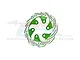 GPM Green Aluminium Rear Brake Disc MX010/DISK-G