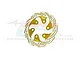 GPM Gold Aluminium Rear Brake Disc MX010/DISK-GD