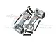 GPM Silver Aluminium Rear Body Post Mounts 2Pcs MAT201RB-S