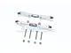 GPM Silver Aluminium & Stainless Steel Adjustable Rear Turnbuckles 2Pcs MAF057S-S