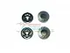 GPM Black Aluminium 17mm Flanged Serrated Wheel Nuts 4Pcs MAK005-BK