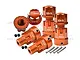 GPM Orange Aluminium 17mm (+20mm) Wheel Hex Adapters Set SCX6010+20MM-OR