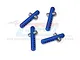 GPM Blue 6061 Aluminium Front & Rear Body Posts 4Pcs MAI201FR-B