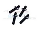 GPM Black 6061 Aluminium Front & Rear Body Posts 4Pcs MAI201FR-BK