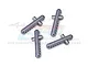 GPM Gunmetal Silver 6061 Aluminium Front & Rear Body Posts 4Pcs MAI201FR-GS