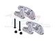 GPM Silver 7075 Aluminium Front Hub Carriers (C-Hubs) 2Pcs MGO019-S