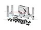 GPM Silver 7075 Aluminium Front/Rear Centre Differential & Motor Mount 3Pcs MAK01718N-S