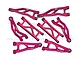 GPM Red Aluminium Front & Rear Suspension Arms Set MGG4567-R