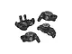 GPM Black Aluminium Steering & Rear Hubs 4Pcs w/ Larger Bearings MGG2122-BK
