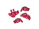 GPM Red Aluminium Steering & Rear Hubs 4Pcs w/ Larger Bearings MGG2122-R