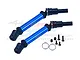 GPM Medium Carbon Steel & Blue Aluminium CVD Driveshafts 2Pcs MAM4120F/R-B