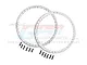 GPM Silver Aluminium Rear Wheel Reinforcement Rings 2Pcs MX0505R-S