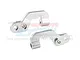 GPM Silver Aluminium Rear Brace 2Pcs MAJ040-S