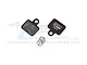 GPM Black Aluminium & Inlaid Friction Material Front Brake Pads 2Pcs MX035/SPN-BK
