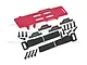 GPM Red Aluminium Large Battery Tray w ESC & Receiver Mount LMTM0126A-R