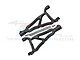 GPM Black Aluminium Front Upper Suspension Arms 2Pcs w/ Pins ER054-BK