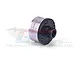 GPM Racing differential case featuring a silver cylindrical body and a black end cap with hex screws, set against a white background.