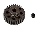 A dark grey Factory Team 30T pinion gear with a set screw on a white background.