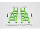 GPM Green Aluminium Front Lower Suspension Arms 2Pcs CRA055-G