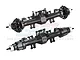 GPM Aluminium Complete Quick Release Front & Rear Axle Set 2Pcs - Black LMTM1213KIT-BK