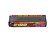 Gens Ace Redline 2.0 7.6V 6100mAh 140C HV LiPo hard case battery pack with branding and specifications printed on the side.
