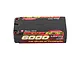 Gens Ace Redline 2.0 6000mAh 7.6V HV LiPo battery in a black hard case with red and yellow branding.