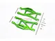 GPM Green Aluminium Front/Rear Lower Suspension Arms 2Pcs w/ Suspension Pins TXMS055F/R-G