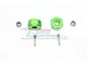GPM Green Aluminium 14mm Hex Adapters (9mm Thick) 2Pcs MAG010/9MM-G