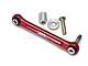 GPM Racing red aluminium steering linkage with included metal hardware components on a white background.
