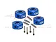 GPM Blue Aluminium 12mm Wheel Hexes 4Pcs w/ Screw Pins LMTM010-B