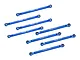 GPM Blue Aluminium Upper & Lower Link Bar Set 8Pcs LMTM1449FR-B