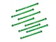 GPM Green Aluminium Upper & Lower Link Bar Set 8Pcs LMTM1449FR-G
