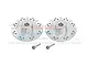 GPM Silver Aluminium 12mm (+1.5mm) Brake Disc Wheel Hexes 2Pcs BR010D/+1.5N-S