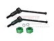 GPM Medium Carbon Steel Rear CVD Driveshafts 2Pcs w/ Green Aluminium Wheel Hexes MGG059RS-G