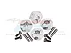 GPM Aluminium 12mm Clamping Wheel Hexes 4Pcs - Silver XV2010-S