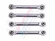 GPM Aluminium Rear Swing Arm Linkages 4Pcs - Silver BBX05657-S