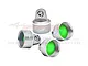 GPM Aluminium Shock Absorber Caps 4Pcs - Silver TSDP/CAP-S
