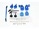 GPM Aluminium Front Steering & Suspension Performance Upgrade Set - Blue TRX4H100F-B