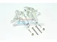 GPM Aluminium Front Steering Hubs 2Pcs - Silver SB021-S