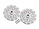 GPM Aluminium 12mm Disc Brake Wheel Hex w/ +2 Offset 2Pcs - Silver RUS4010DX+2-S