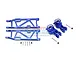 GPM Aluminium Rear Hubs & Lower Suspension Arms Kit - Blue MAK5622-B