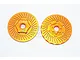 GPM Aluminium Front 24mm Claw Wheel Hex w/ 3mm Offset 2Pcs - Orange TXM006F/DISK-OR