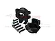 GPM Aluminium Rear Hub Carriers 2Pcs - Black UDR022N-BK