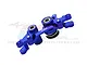 GPM Aluminium Steering Assembly Set w/ Bearings - Blue XO048N-B