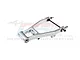 Silver aluminium rear swing arm for RC cars by GPM Racing, shown against a white background with a faint brand watermark.