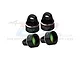GPM Aluminium Shock Caps 4Pcs - Black SLEDP/CAPN-BK
