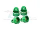 GPM Aluminium Shock Caps 4Pcs - Green SLEDP/CAPN-G