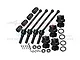 GPM 88mm Carbon Steel Front & Rear CVD Shafts w/ Aluminium Wheel Lock & Hex Claw Set - Black TS088FRS-BK